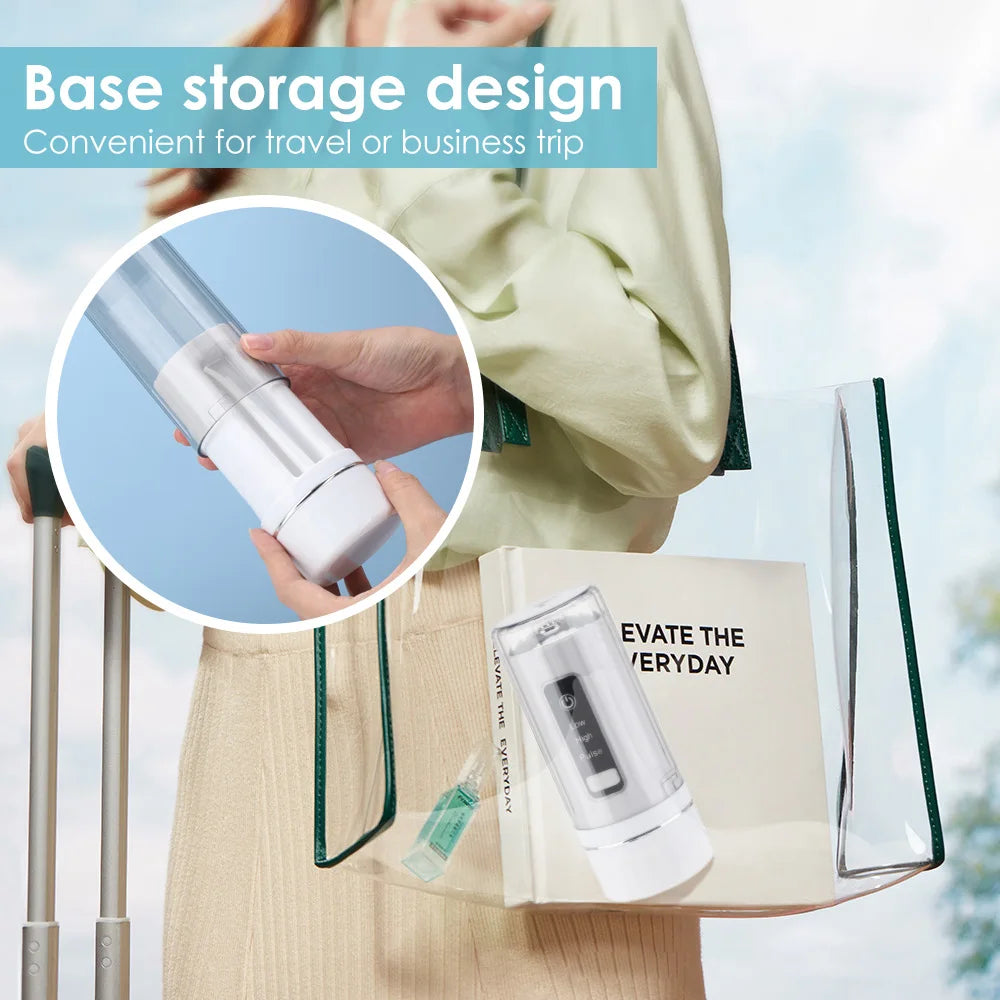 Portable Oral Irrigator Dental Water Flosser Tooth Cleaner Thread For Teeth Electric Mouth Washing Device With 4 Tip Replacement