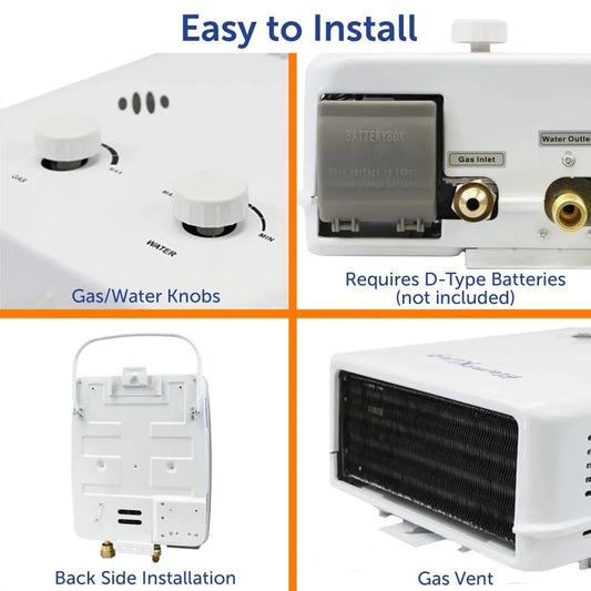Portable Tankless Propane Water Heater