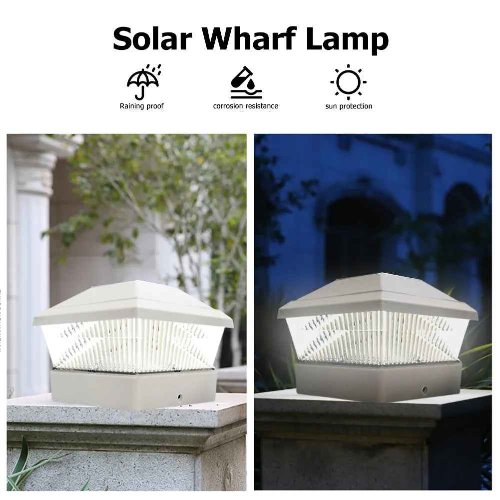Solar Powered Waterproof Pillar Light