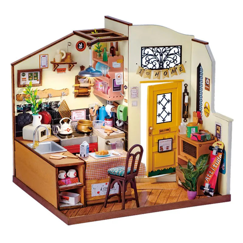 Miniature 3D Puzzle House Set