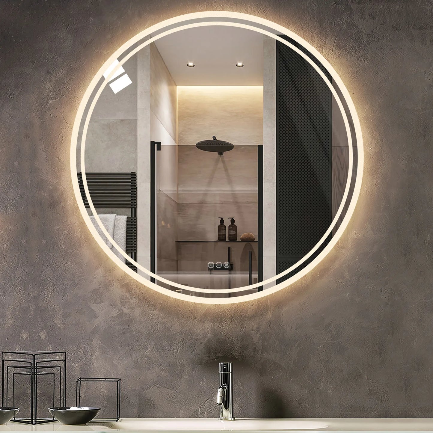 Wall Mounted LED Backlit Mirror