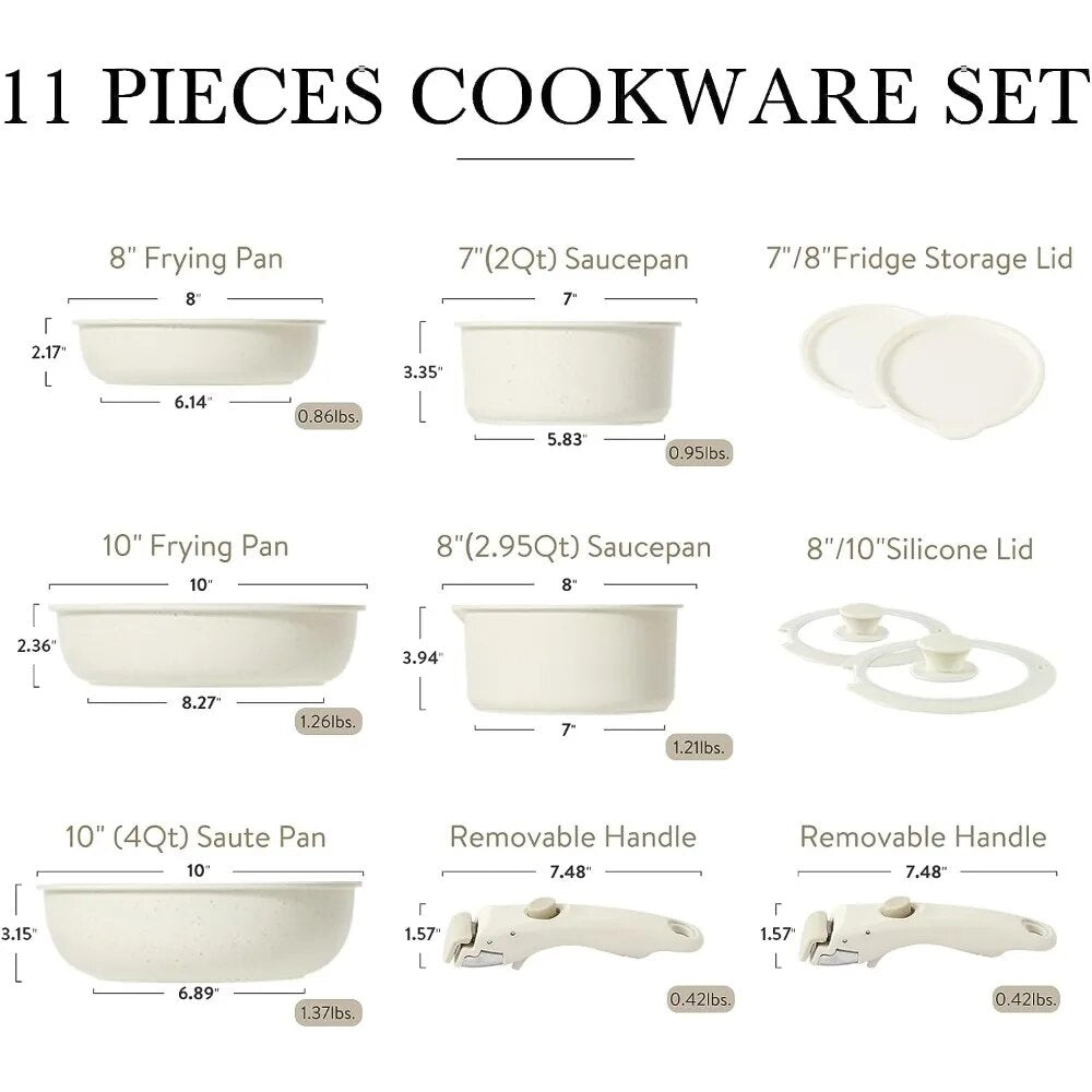 11pc Induction Cookware Set