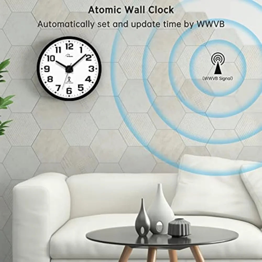 Atomic Wall Clock with Night Light