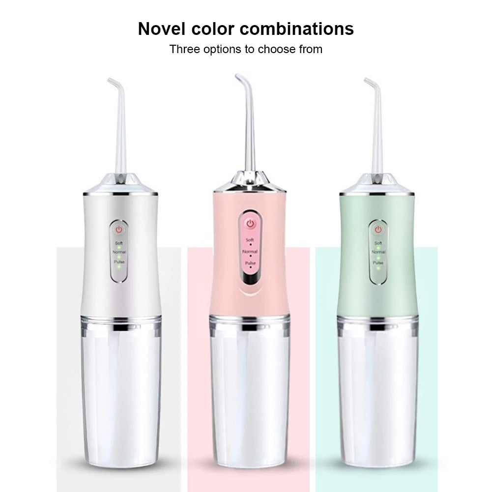 Electric Dental Water Flosser Smart 220ML Tooth Care Cleaner Portable IPX7 Waterproof for Teeth Whitening Dental Cleaning Health