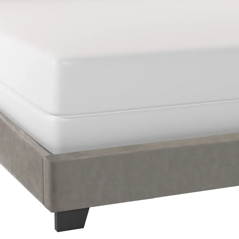 Channel Stitched Upholstered Bed