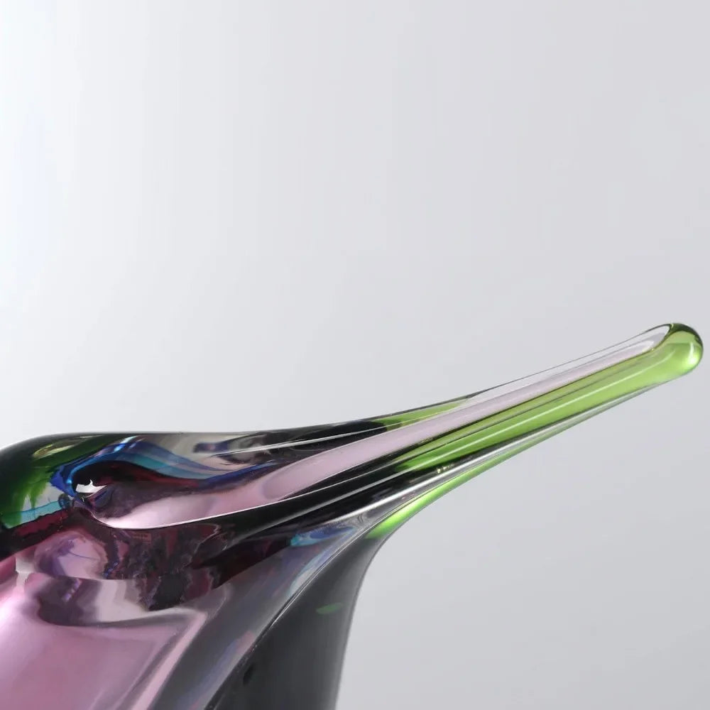 Hand-blown Glass Teardrop Vase