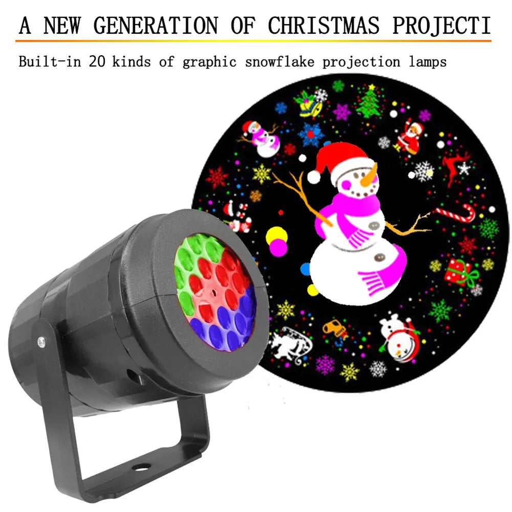 LED Christmas Rotatable  Projector Lamp
