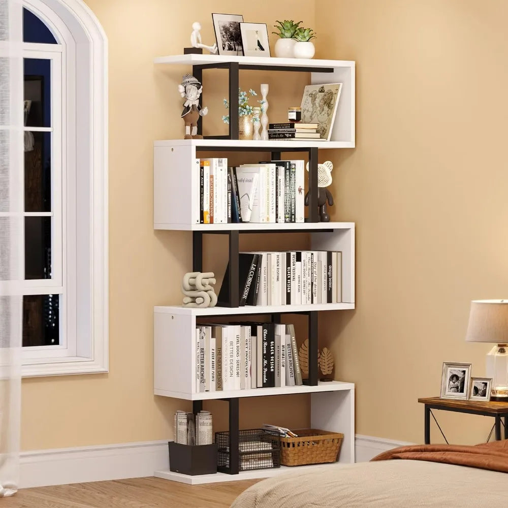 6 Tier Tall Bookshelf