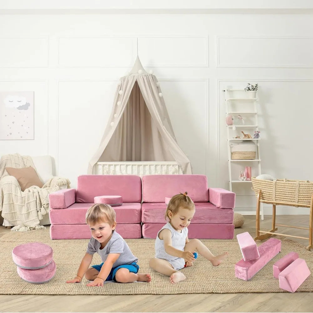 10 Pcs Kids Modularized Foam Home Furniture
