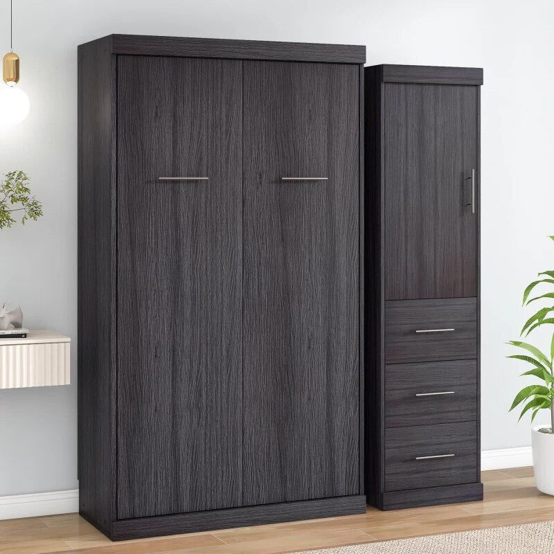 Twin Murphy Cabinet with Storage
