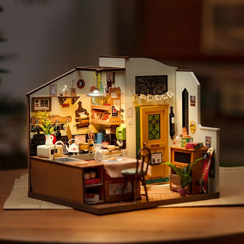 Miniature 3D Puzzle House Set