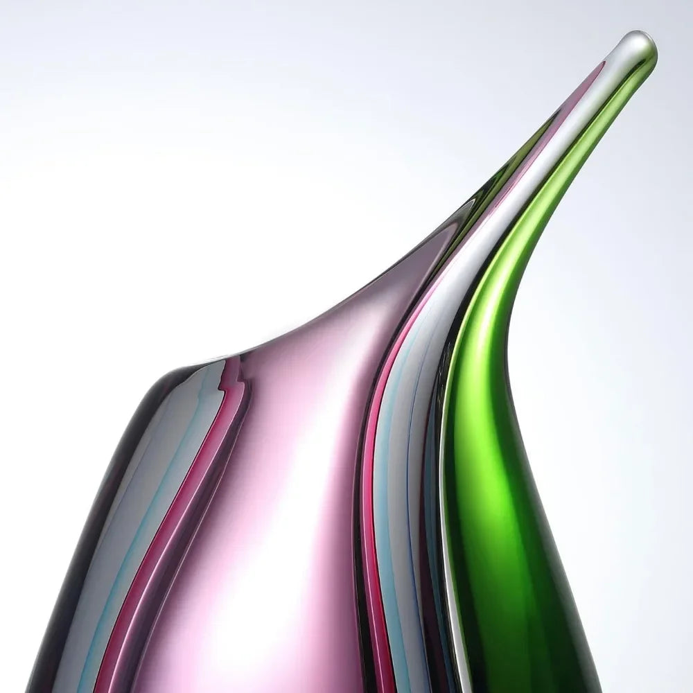 Hand-blown Glass Teardrop Vase
