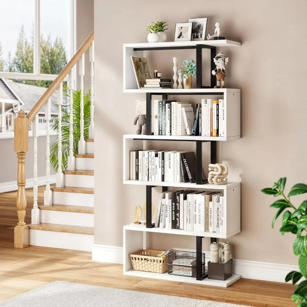 6 Tier Tall Bookshelf