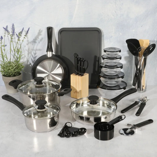 71pc Stainless Steel Cookware Combo Set